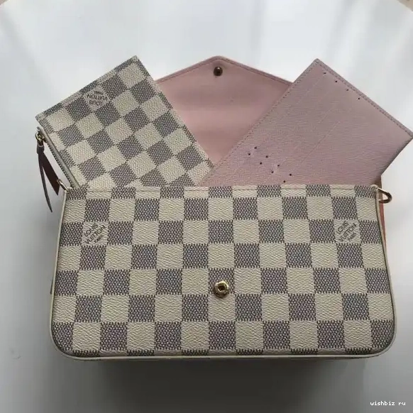 WIS Louis Damier Bag Vuitton Felicie N63106 Pochette 0702